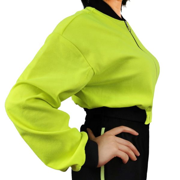 Fluorescent Green Free Size High Street Sport Suit - Image 4