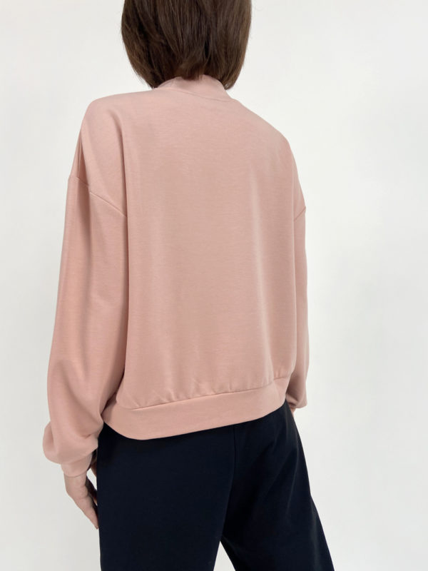 Women Crewneck Soft Fabric Sweatshirt - Image 2